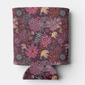 抽象芸術花模様 缶クーラー (裏面)