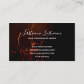 抽象芸術花火の雨の長い露出スパーラーバス 名刺 (裏面)