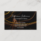 抽象芸術花火の雨の長い露出スパーラーバス 名刺 (裏面)