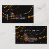 抽象芸術花火の雨の長い露出スパーラーバス 名刺 (正面/裏面)