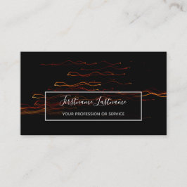 抽象芸術花火の雨の長い露出スパーラー 名刺