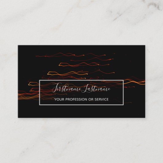 抽象芸術花火の雨の長い露出スパーラー 名刺 (正面)