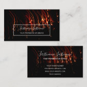 抽象芸術花火の雨の長い露出スパーラー 名刺 (正面/裏面)