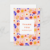 抽象芸術花火力 サンキューカード (正面/裏面)