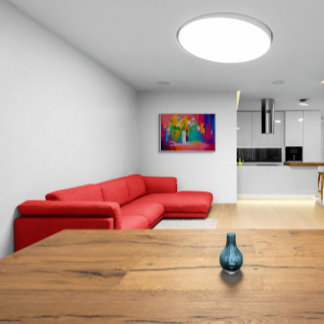 抽象芸術花瓶 キャンバスプリント