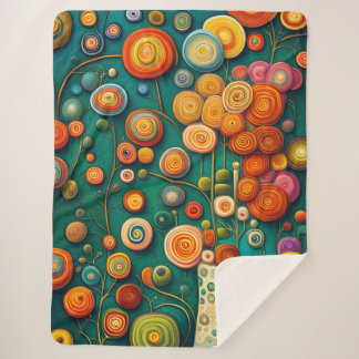抽象芸術花瓶 シェルパブランケット