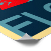 抽象芸術花瓶 ポスター (角)