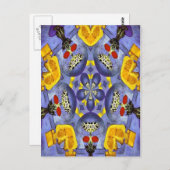 抽象芸術花瓶 ポストカード (正面/裏面)