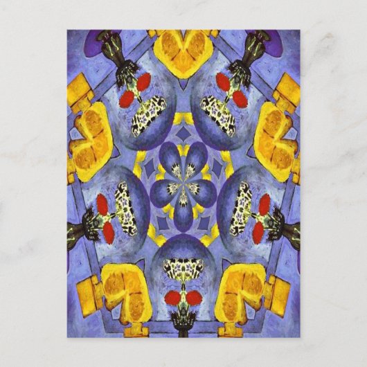 抽象芸術花瓶 ポストカード (正面)