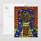 抽象芸術花瓶 ポストカード (正面/裏面)