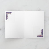 抽象芸術花用誕生日カード カード (内部)