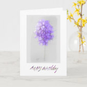 抽象芸術花用誕生日カード カード (黄色い花)