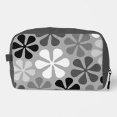 抽象芸術花白黒グレー ドップキット (正面)