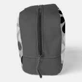 抽象芸術花白黒グレー ドップキット (右)