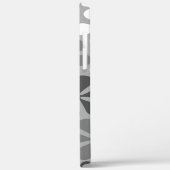 抽象芸術花白黒グレー Case-Mate iPhoneケース (裏面 / 左)