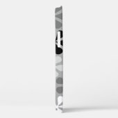 抽象芸術花白黒グレー Case-Mate iPhoneケース (裏面 / 右)