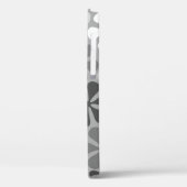 抽象芸術花白黒グレー Case-Mate iPhoneケース (裏面 / 左)
