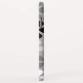 抽象芸術花白黒グレー Case-Mate iPhoneケース (裏面/右)