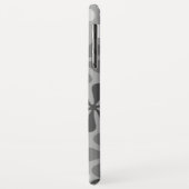 抽象芸術花白黒グレー Case-Mate iPhoneケース (裏面/左)