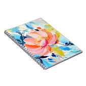 抽象芸術花絵を描模様 ノートブック (右側)