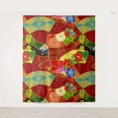 抽象芸術花織 タペストリー (正面)