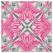 抽象芸術花花びら明るい赤紫色ピンクとグレー ファブリック (クローズアップ)