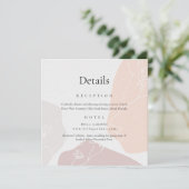 抽象芸術花詳細結婚ズ 招待状 (スタンド正面)