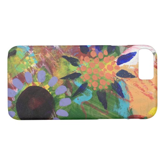 抽象芸術花電話ケース Case-Mate iPhoneケース (裏面(横))