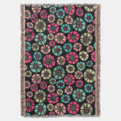 抽象芸術花031023 – 色01 スローブランケット (正面縦)