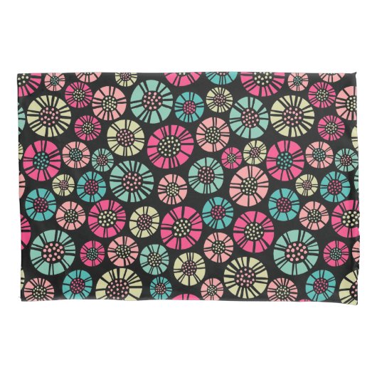 抽象芸術花031023 – 色01 枕カバー (正面)