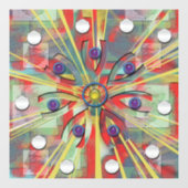 抽象芸術花 ウィンドウサイン (シート)