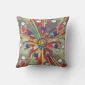 抽象芸術花 クッション (裏面)