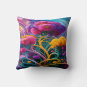 抽象芸術花 クッション (裏面)