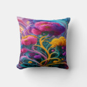 抽象芸術花 クッション (正面)