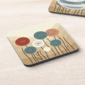 抽象芸術花 コースター (左側)