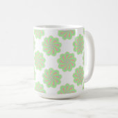 抽象芸術花。 コーヒーマグカップ (正面右)