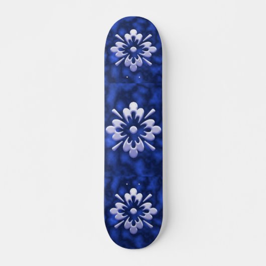 抽象芸術花 スケートボード (正面)
