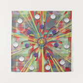 抽象芸術花 タペストリー (正面)