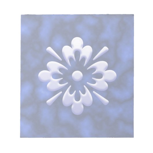 抽象芸術花 ノートパッド (正面)
