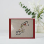 抽象芸術花 ポストカード (スタンド正面)