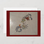 抽象芸術花 ポストカード (正面/裏面)