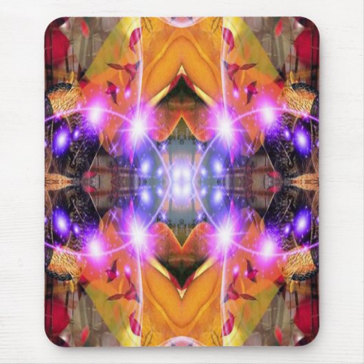 抽象芸術花 マウスパッド (正面)