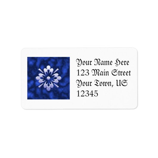 抽象芸術花 ラベル (正面)