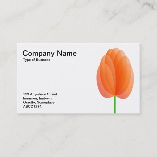 抽象芸術花 名刺 (正面)