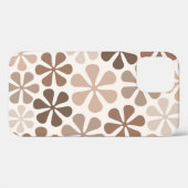 抽象芸術花(B)ブラウンタウペクリーム Case-Mate iPhoneケース (裏面 (横))