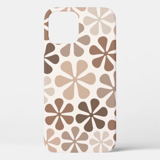 抽象芸術花(B)ブラウンタウペクリーム Case-Mate iPhoneケース (裏面)