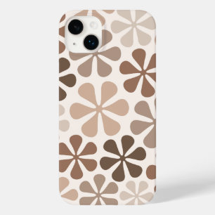 抽象芸術花(B)ブラウンタウペクリーム Case-Mate iPhone 14 PLUSケース
