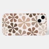 抽象芸術花(B)ブラウンタウペクリーム Case-Mate iPhoneケース (裏面 (横))