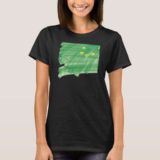 抽象芸術花 Tシャツ (正面)