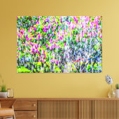 抽象芸術芸術のライラックと水 キャンバスプリント (インサイチュ (リビング))